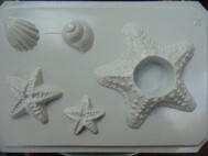  Gipszkiöntő forma, normál - Tengeri csillag mécsestartó (24617)