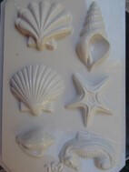  Gipszkiöntő forma, normál - Kagylók (24703)