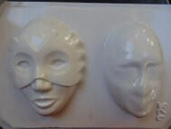  Gipszkiöntő forma, normál - Farsangi női álarc könnyített (24716)