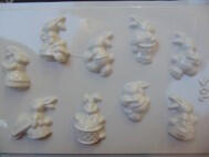  Gipszkiöntő forma, normál - Húsvéti 9 motivumos (24645)