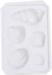  Gipszkiöntő forma, normál - Nagy kagylók, csigák (24608)