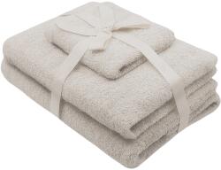 Somnart Set prosoape baie 3 piese crem 500 GSM din bumbac, SomnArt (4266) Prosop