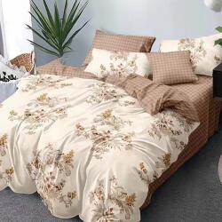 Somnart Lenjerie de pat finet 6 piese mov floral, 200x230, extra, cu cearceaf clasic (3998) Lenjerie de pat