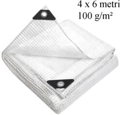GWD Prelata acoperire, impermeabila, 4x6 m, 100 g/mp, inele otel 12 mm, rezistenta la inghet (10.100.46)