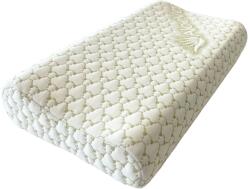 Somnart Perna ergonomica memory foam Aloe Vera, husa detasabila, 30x50 cm (8418)