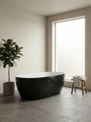 Coloana Cada freestanding 170x80 cm, Coloana Daya, alb cu negru lucios (5903351425674)
