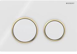 Geberit Clapeta actionare rezervor incastrat Omega 20 Alb-Auriu (115.085.KK.1)