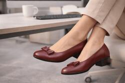 Ciucaleti LUX Pantofi dama din piele naturala Grena - MVS21VIS, marimea 38