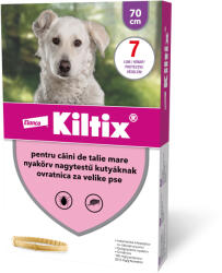 Kiltix Kiltix Zgarda Antiparazitara Kiltix, deparazitare externă câini, zgardă, L - XL, 70 cm, maro, 1buc