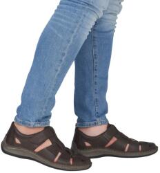 Rieker Sandale barbati din piele naturala, Rieker 05281-25, maro