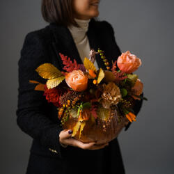 ImodFlowers Aranjament in dovleac Apus de Toamna