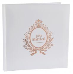 Santex Книга за гости Just married, розово-златна