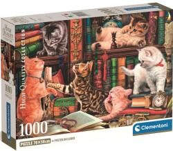 Clementoni - Puzzle Curious Whiskers - 1 000 piese