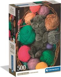 Clementoni - Puzzle Fluffy Kitten - 500 piese