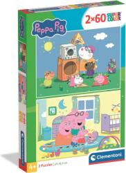 Clementoni - Puzzle 2x60 Peppa Pig: Game - 40 - 99 piese