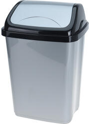 Excellent Houseware Cos gunoi Excellent Houseware, plastic, 29x23x44 cm, negru gri (KO-027000050) Cos de gunoi