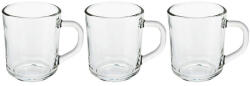 Excellent Houseware Set 3 cesti Excellent Houseware, sticla, 7.6x8.8 cm, 240 ml, transparent (KO-YE6000720)