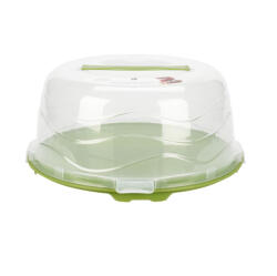 Excellent Houseware Tava servire si transport prajituri Excellent Houseware, polipropilena, 33x16 cm, verde (KO-024001540V) Tava
