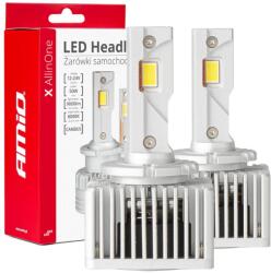 AMiO Becuri LED Auto D1S D3S D8S, 50W, 9000LM, 6000K, CANBUS, Set 2 Buc (03669)