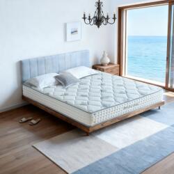 Sincere Furniture [Új modell] Vega-LUX 26 cm Téli/Nyári oldalú táskarugós matrac memóriahabbal és jégselyem szövet huzattal, 7 komfortzónás, H3 keménység, 150 kg teherbírással | Sincere 90x200cm (6260-90)