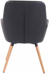 CLP Lounger Aarhus műbőr natúr, fekete (306898)