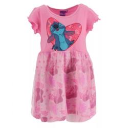 Disney Lilo és Stitch, A csillagkutya Pink Leaf gyerek nyári ruha 2 - 6 év / 92 - 116 cm (Stitch46)