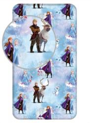 Disney Jégvarázs Blue Winter gumis lepedő 90x200 cm (FR5)