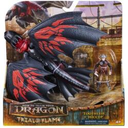 Spin Master Set figurine How to train your dragon - Trial of Fire, Toothless si Hiccup Figurina