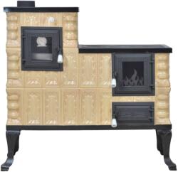 eSemineu Terracotta Stove Boot Type Cream/Rustic 10kW left