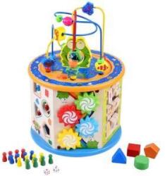 Jokomisiada Educational wooden Cube + maze 8in1 ZA4117