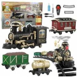 LEAN Toys Electric Train Classic RC Train Lights Sounds Smoke 206 cm 24 el