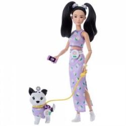 Mattel Barbie Jednakowa stylizacja Lalka i piesek - Kwiatki (JFP39)