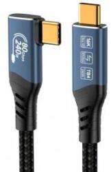 PremiumCord USB4 Version2.0 80Gbps 16K@60Hz 240W Thunderbolt 3 to 4 Angled Cable 1m