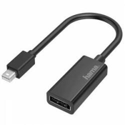 Hama Адаптер HAMA, MiniDisplayPort мъжко - DisplayPort женско, Ultra-HD 4K, Essential, Черен, HAMA-200331
