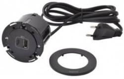 Legrand INCARA Furniture socket DISQ 60 USB A+C 2.0 m black 654731