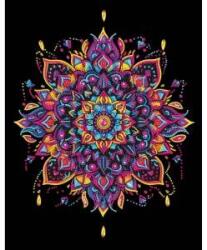 Diamond Dotz adults flocked neon mandala