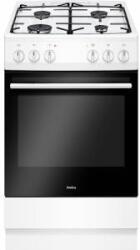 Amica Печка Amica, 57GEH2.33ZpPF W, Бяла, екструдирана, електрическа, газова, 50 см ширина