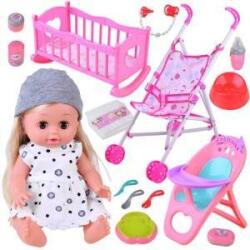 Jokomisiada Set doll interactive stroller chair ZA4286