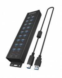 RaidSonic IB-HUB1720-U3 18+2 Port USB Hub, 96W Netzteil