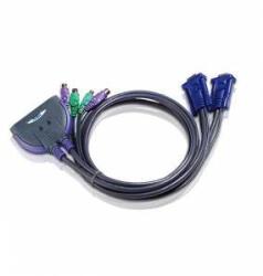 ATEN Превключвател KVM 2x 1 ATEN CS62S, PS2, включени кабели 0.9 м, CS62S