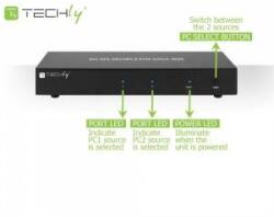 Techly 101928 KVM 2/1 Displayport/USB Switch