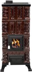 eSemineu Terracotta stove 4 rows Brown heating with hob 7kW