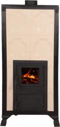 eSemineu Premium White Premium 4R terracotta stove 8kW