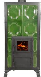 eSemineu Premium Verde Premium 4R terracotta stove 8kW