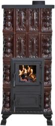 eSemineu Premium Terracotta stove Maro Morano 4 rows heated with a hob on top 8kW