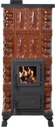 eSemineu Premium Morano Natur terracotta stove with hob Brown/Natural terracotta 4R 8kW