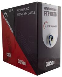 LinkPower Cablu FTP CAT6 cupru albastru 305m ecranat retele - LinkPower LINK-FTP-CAT6-305 (LINK-FTP-CAT6-305)