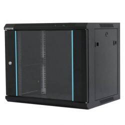 Dateup Cabinet metalic, 15 Unitati, Culoare Negru, Neasamblat - DATEUP Rack 15U 600x600 (Rack 15U 600x600)