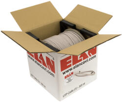 Elan Cablu UTP 0.57 mm, cat 6E, CUPRU 100%, rola 305m - ELAN UTP-CAT6-CU (UTP-CAT6-CU)
