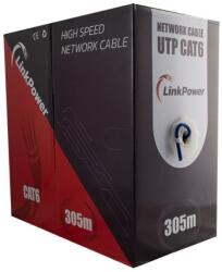 LinkPower Cabl UTP CAT6 cupru albastru 305m performant retea - LinkPower LINK-UTP-CAT6-305 (LINK-UTP-CAT6-305)